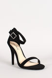 Anne Michelle Simple Nubuck Open Toe Heel