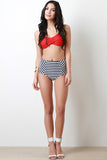 Solid Twisted Front Bandeau Top