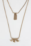 Triangular Wedges Layered Necklace