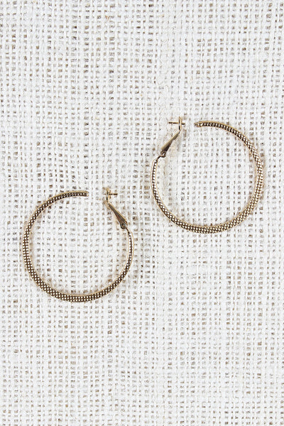 Textured Hoop Earrings