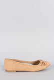 Qupid Bohemian Fringe Ballet Flat