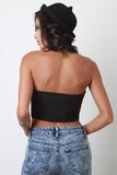 Zipper Front Tube Top