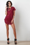 Chain Necklace Mesh Shirt Dress