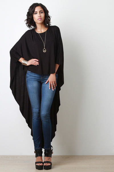 High-Low Poncho Top