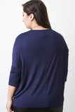 Dropped Shoulder Long Sleeve Top