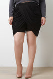 Crossing Drapes Elasticized Shorts