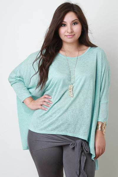 Boxy Cut Dolman Sleeve Top