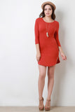 Quarter Sleeve T-Shirt Mini Dress