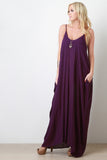 Sleeveless Crepe Maxi Dress