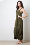 Sleeveless Drape Maxi Dress