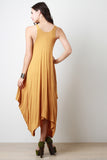 Sleeveless Drape Maxi Dress