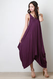 Sleeveless Drape Maxi Dress