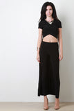 Crossover High-Low Maxi Top