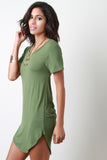 Open Back T-shirt Dress