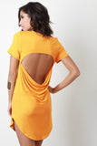 Open Back T-shirt Dress