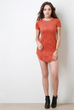 Suede T-Shirt Mini Dress