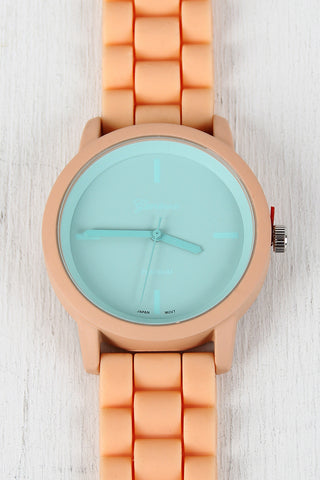 Two Tone Rubber Watch