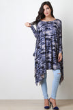 Tie Dye Loose Fit Long Sleeve Top