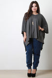 Oversized Dolman Handkerchief Top