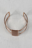 Brushed Bar Cuff Bracelet