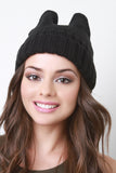 Round Ears Knit Beanie