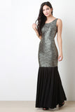 Metallic Mermaid Maxi Dress