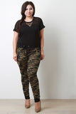 Camouflage Print Jogger Pants