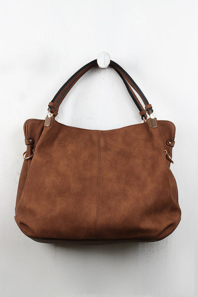 Pebbled Vegan Leather Carryall Bag