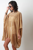 Velvet and Mesh Dolman Dress