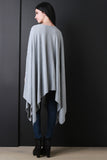 Handkerchief Knit Poncho Maxi Top