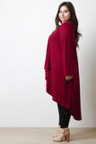 Longline Drape Open Front Cardigan