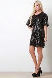 Sequin T-Shirt Dress