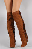 Rear Fringe Over-the-Knee Stiletto Boots