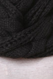 Wide Cable Knit Infinity Scarf