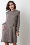 Long Sleeve Hoodie Midi Dress