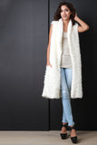 Faux Shearling Fur Long Vest